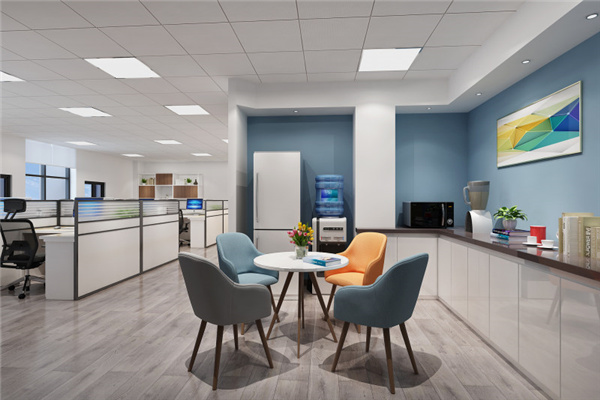 大開(kāi)間辦公室茶水間設(shè)計(jì)