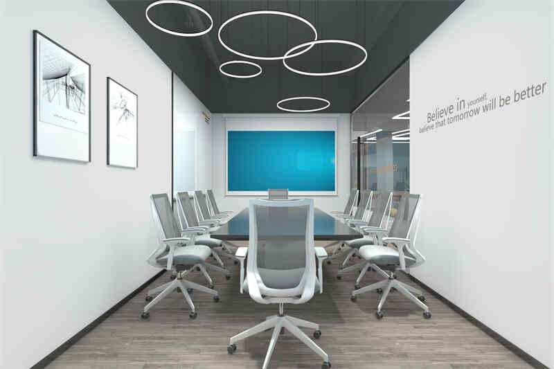 現(xiàn)代風(fēng)格大型總裁辦公室設(shè)計圖